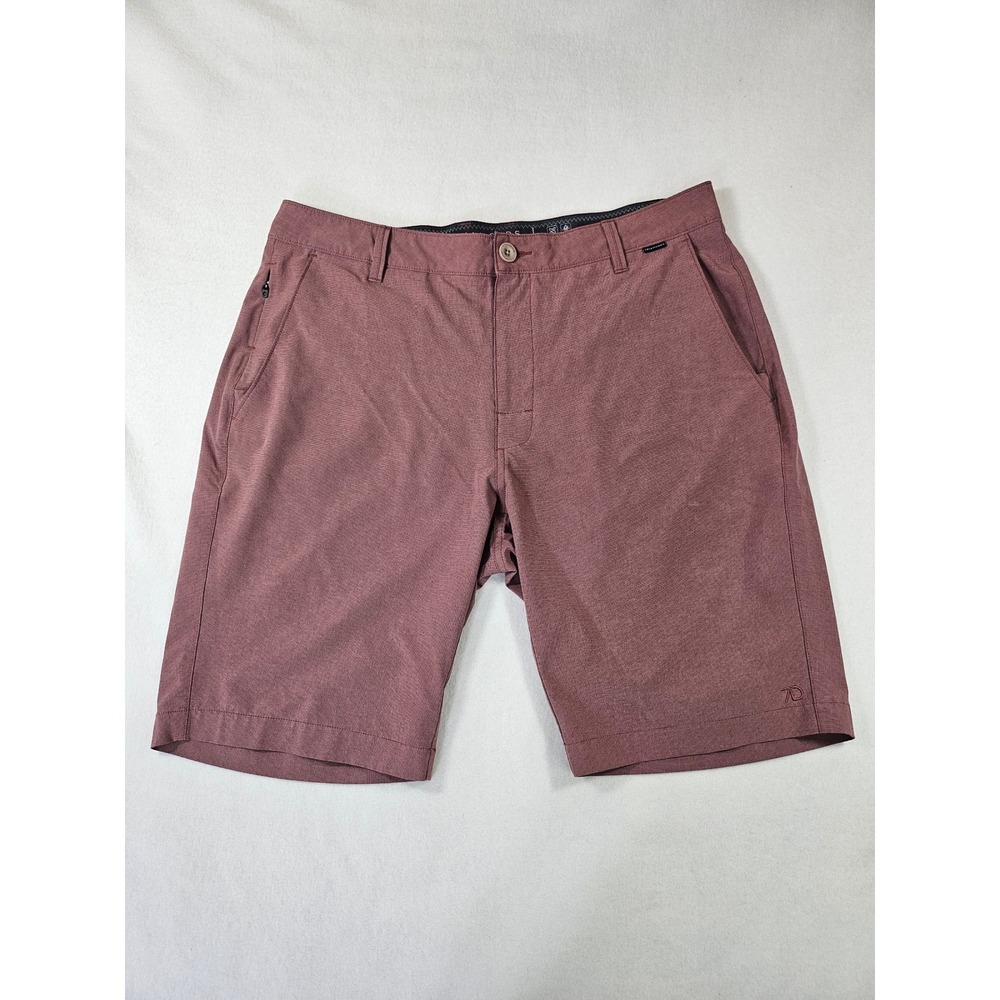 7 Diamonds Dynamic Performance Shorts Men's 34 Dusty Rose Golf Travel Gorpcore